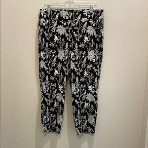 Philosophy Black and White Ankle Cropped Pants